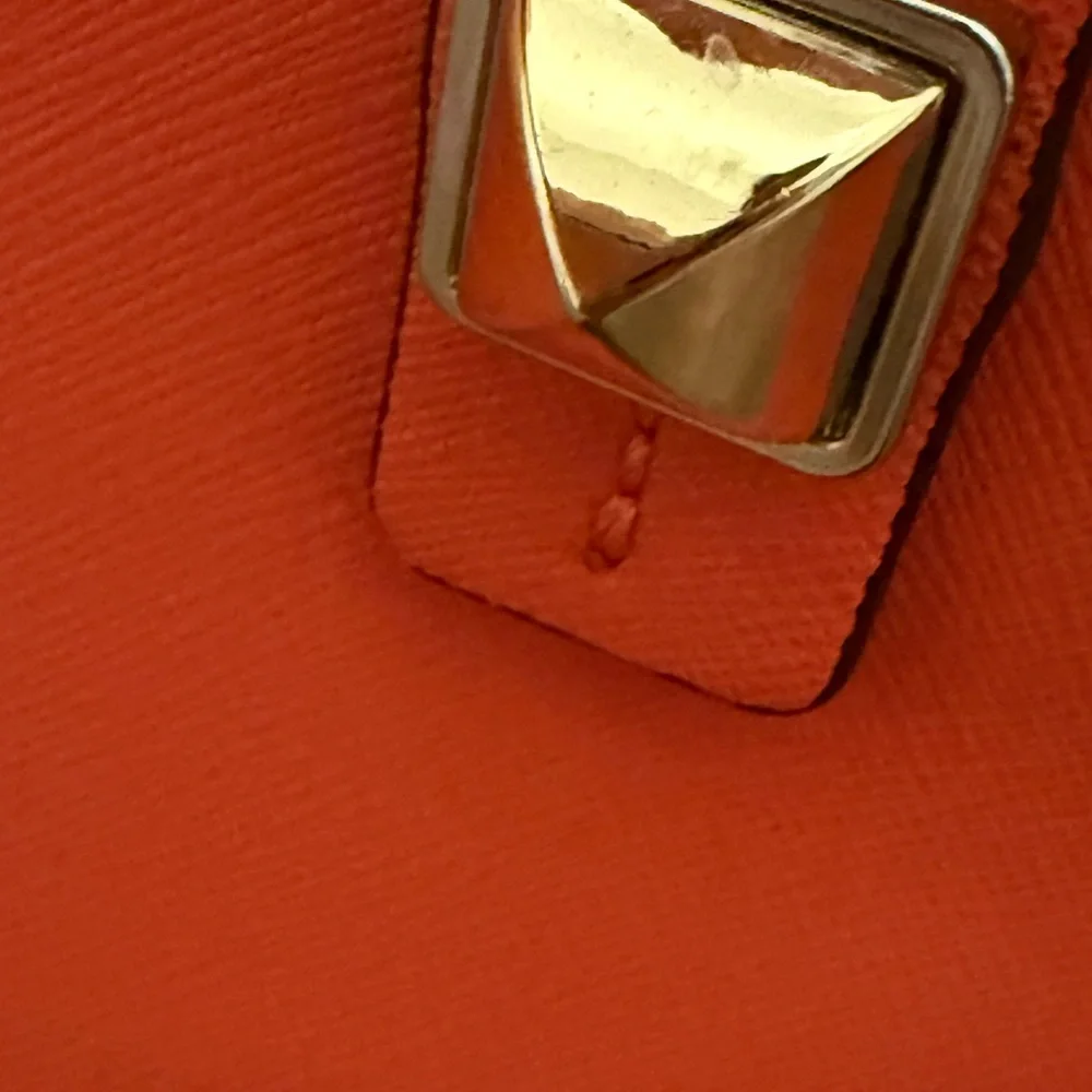 Rebecca Minkoff Everywhere Leather Vibrant Coral Tote - Picture 5 of 16